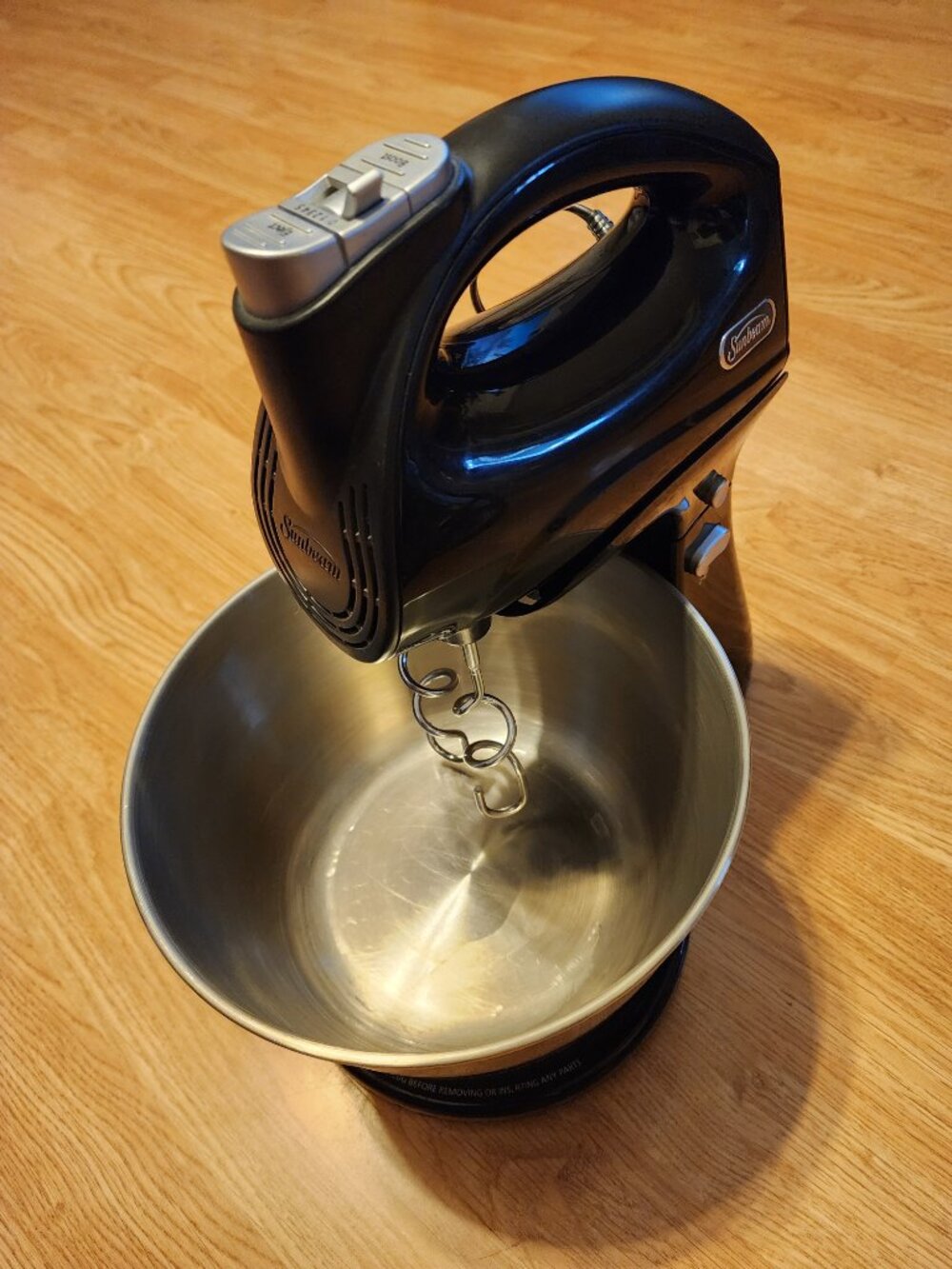 Sunbeam Mixmaster Combo Hand Stand Mixer 5 Speed Black With Accessories